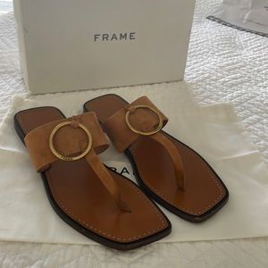 Frame brown suede sandals. Size 42